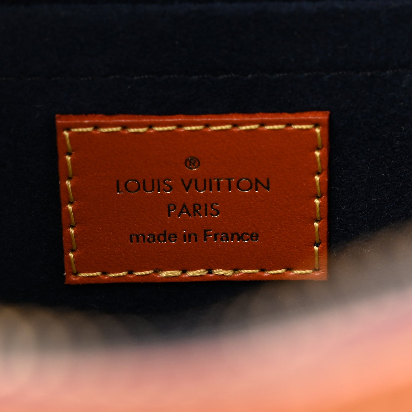 Calfskin Reverse Monogram Valisette PM Navy Caramel