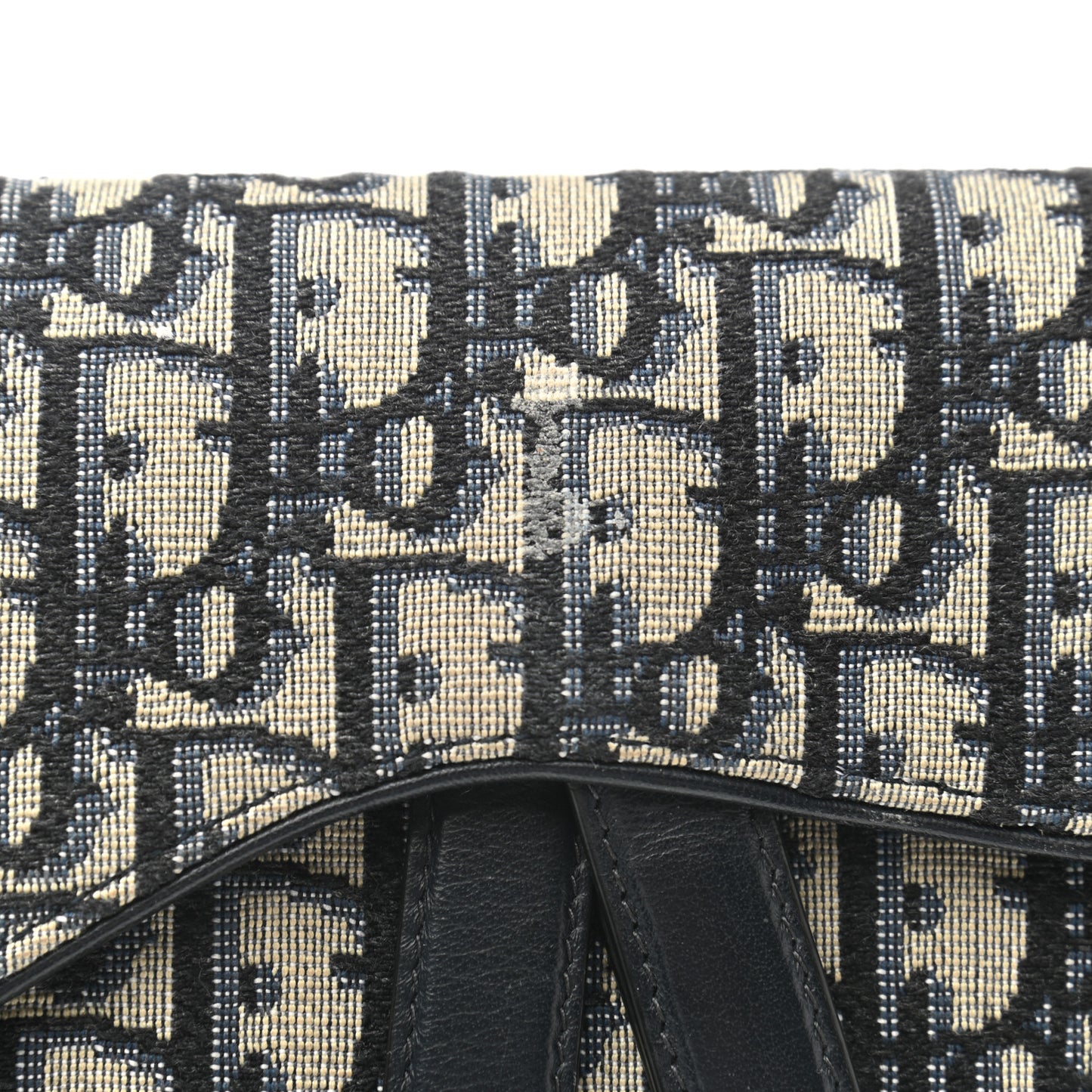 Oblique Saddle Belt Bag Blue