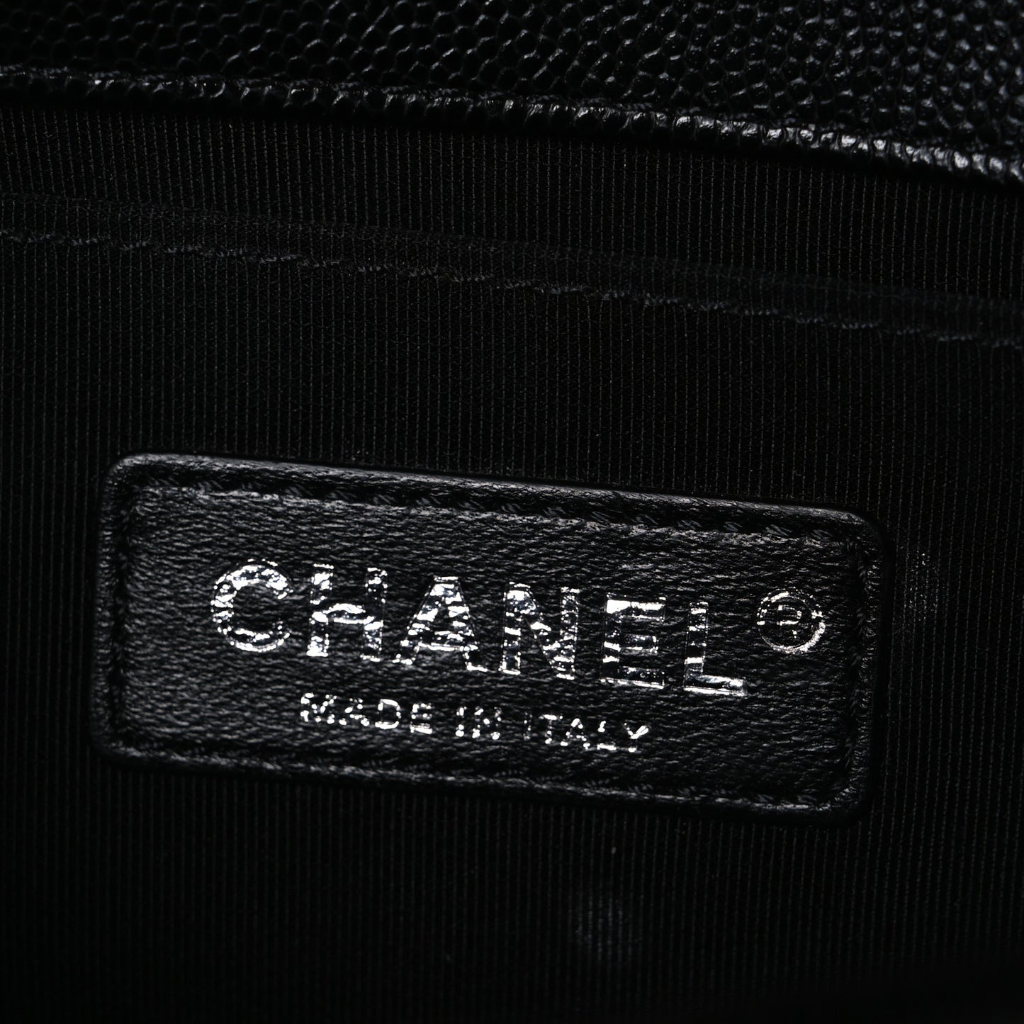 Caviar Quilted Small Boy Flap Black