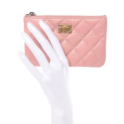 Chanel Aged Calfskin Quilted Small Reissue Cosmetic Case Light Pink 2 of 8