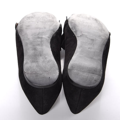 Gucci Kid Scamosciato GG Marmont Fringe Flats 40 Black 5 of 8