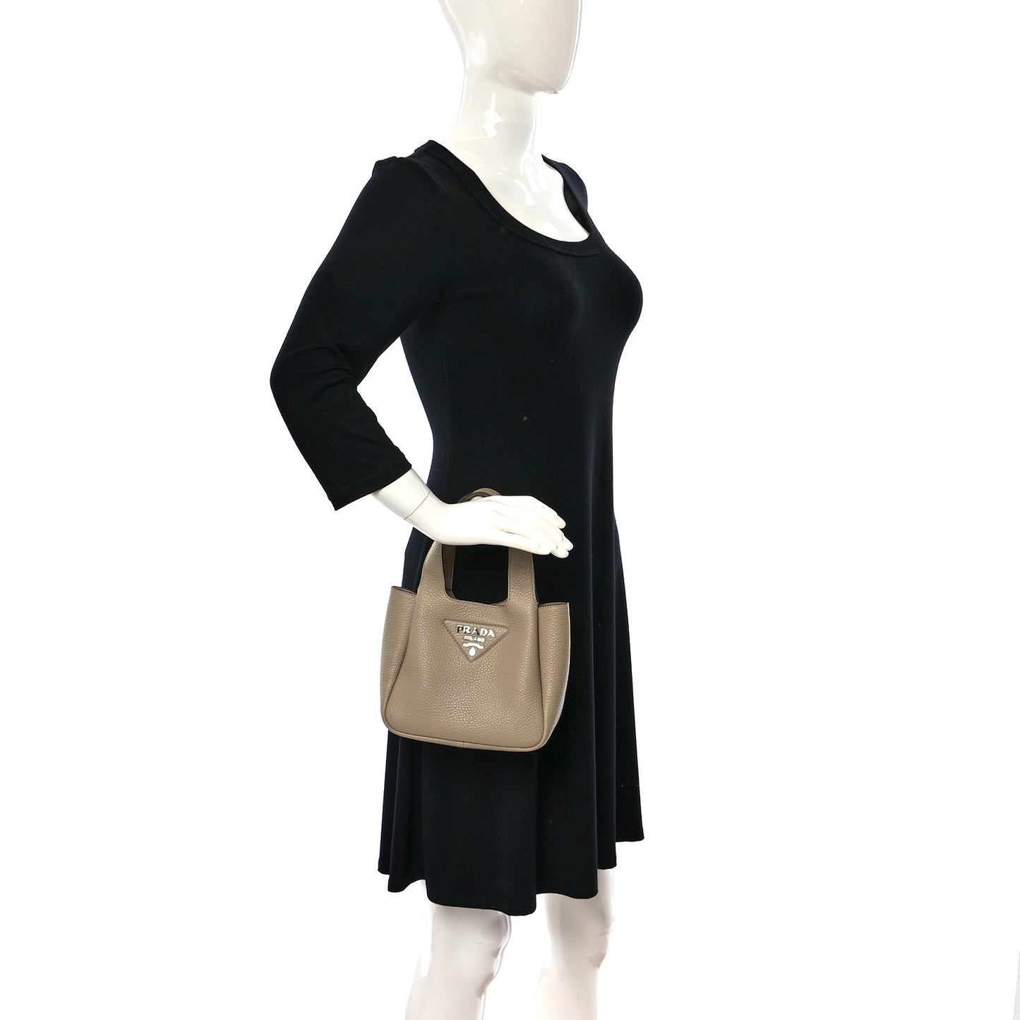 Vitello Daino Soft Mini Dynamique Tote Sabbia