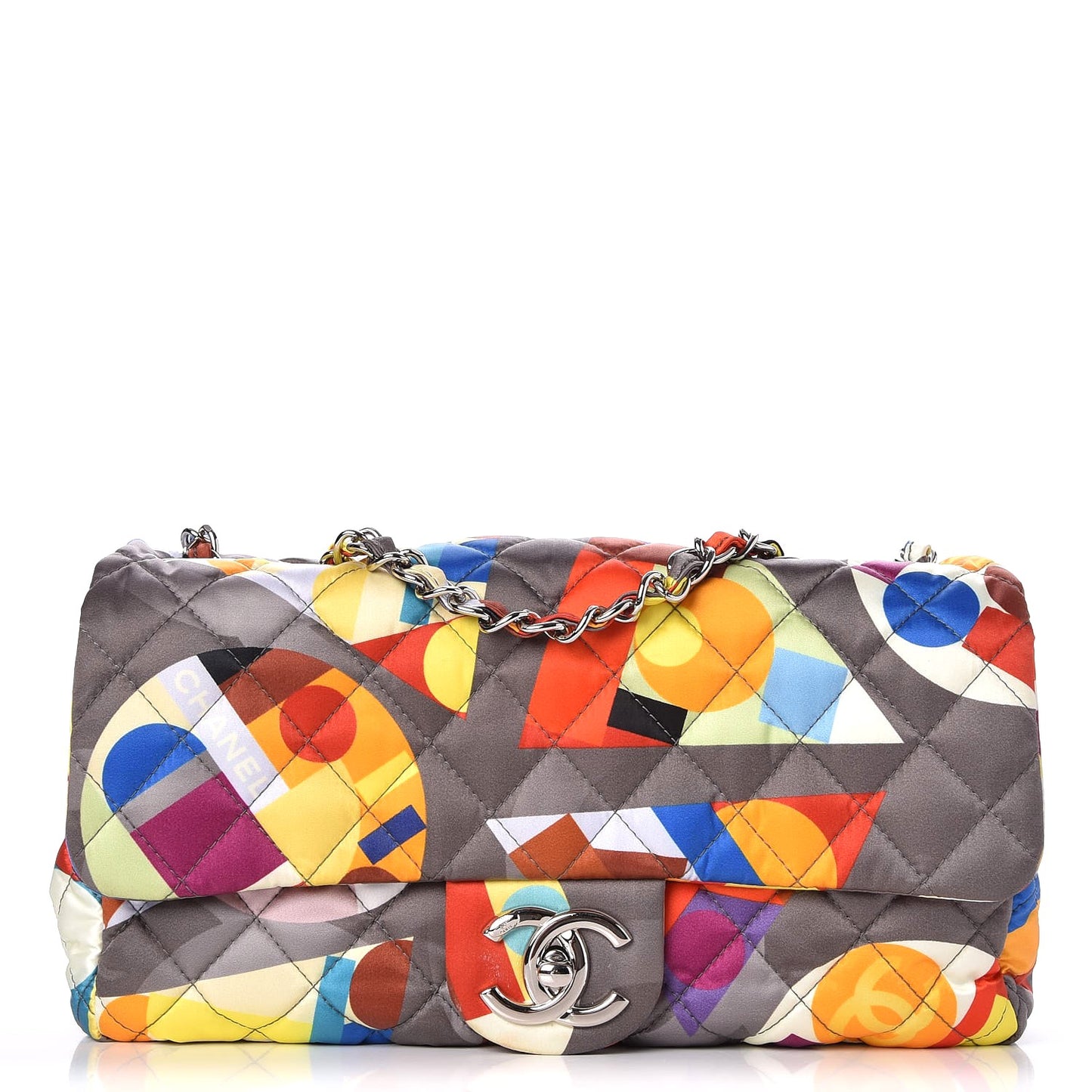 Nylon Printed Medium Coco Color Flap Multicolor