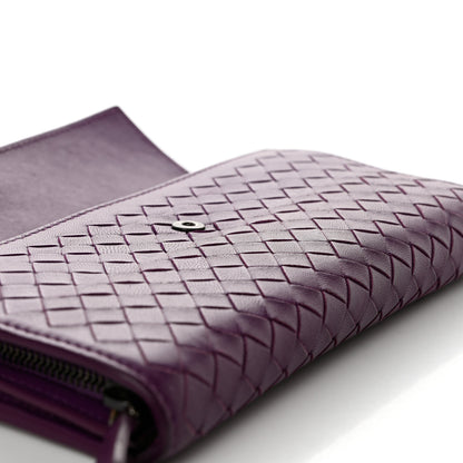Bottega Veneta Nappa Intrecciato Continental Flap Wallet Peony 9 of 9