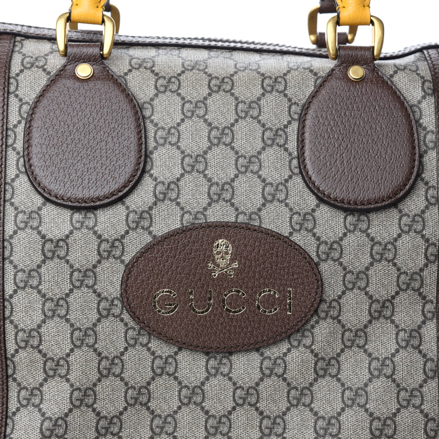 Soft GG Supreme Monogram Web Large Duffle Bag Beige New Acero Crop