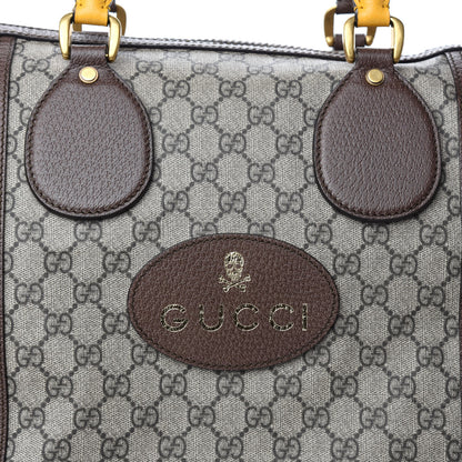 Gucci Soft GG Supreme Monogram Web Large Duffle Bag Beige New Acero Crop 10 of 10