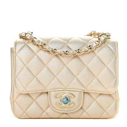 Chanel Metallic Lambskin Quilted Mini Square Flap Gold 1 of 10