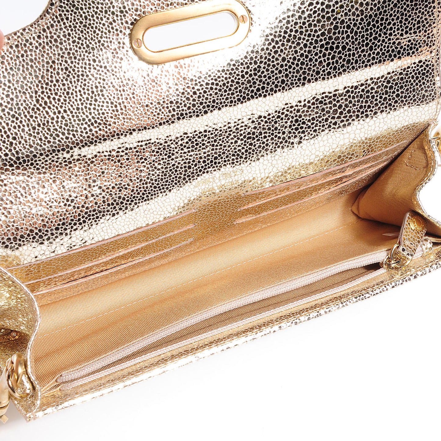 Glitter Fabric Tilsa Clutch Metallic