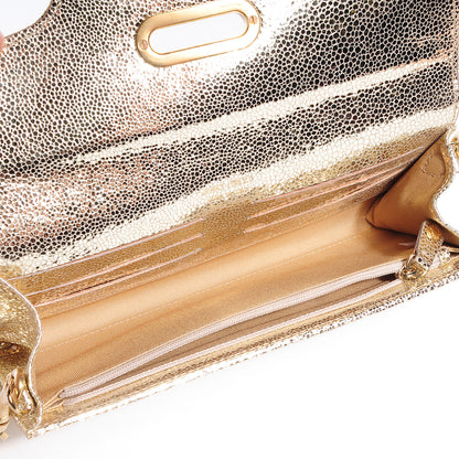 Jimmy Choo Glitter Fabric Tilsa Clutch Metallic 5 of 9
