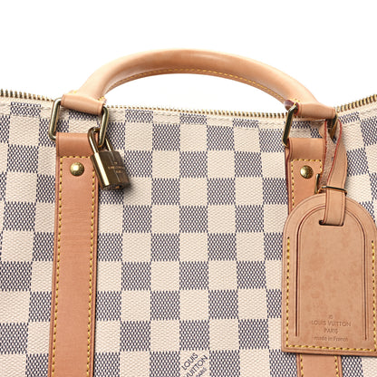 Louis Vuitton Damier Azur Keepall Bandouliere 55 7 of 11