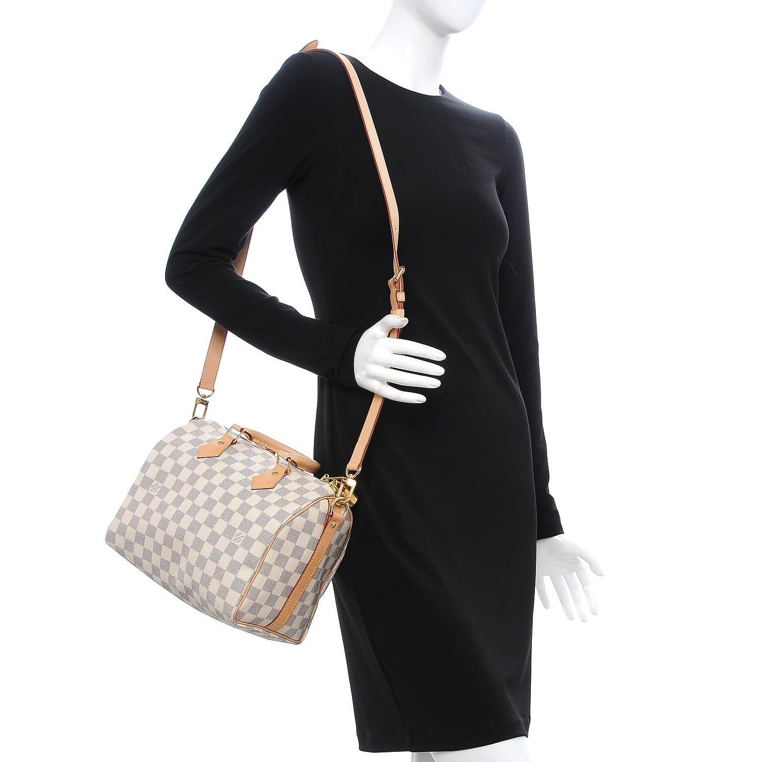 Louis Vuitton Damier Azur Speedy Bandouliere 25 3 of 9