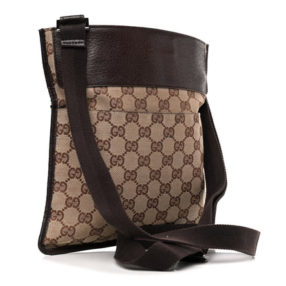 Gucci Monogram Messenger Crossbody Bag Dark Brown 2 of 6
