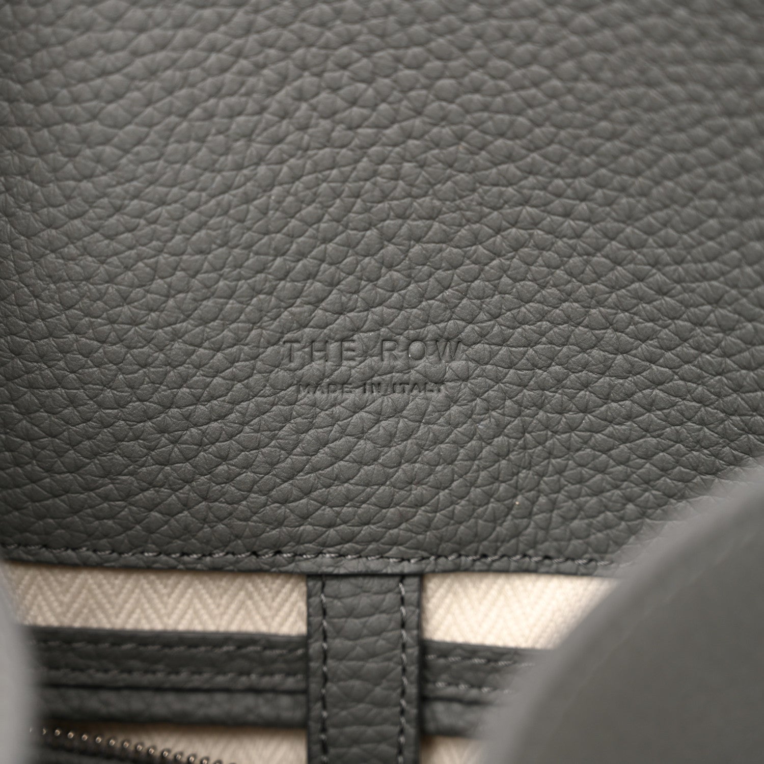 The Row Matte Grained Calfskin Soft Margaux 15 Timouse Grey 6 of 10