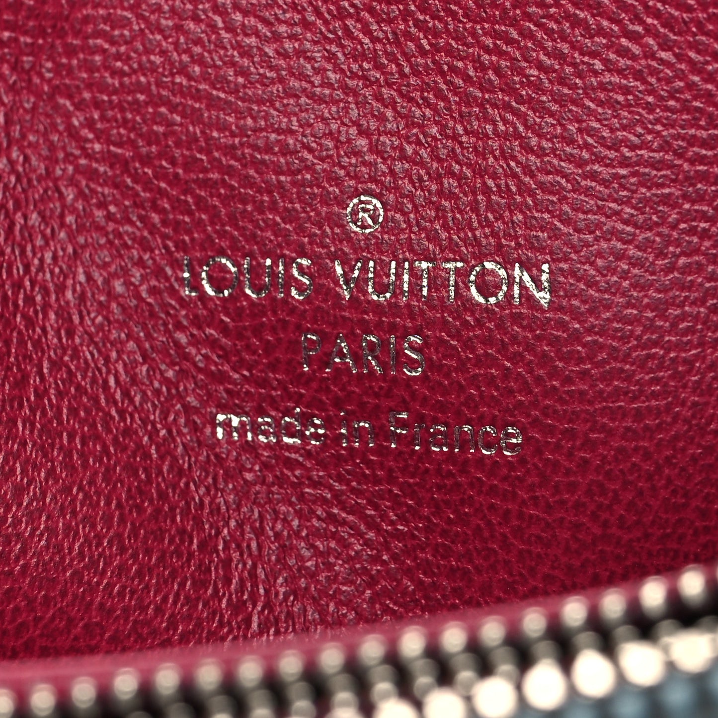 Lambskin Embossed Monogram Coussin PM Bleu