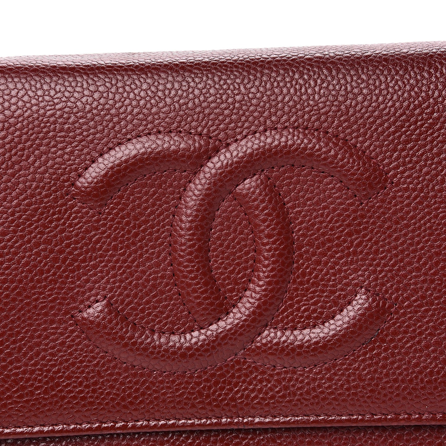 Caviar Timeless CC Wallet on Chain WOC Dark Red
