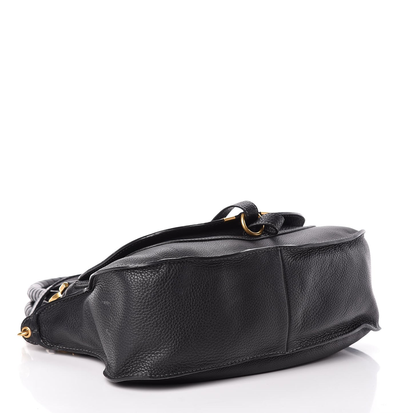 Calfskin Medium Marcie Satchel Black