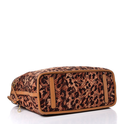MCM Visetos Medium Reversible Shopping Tote Cognac 9 of 13