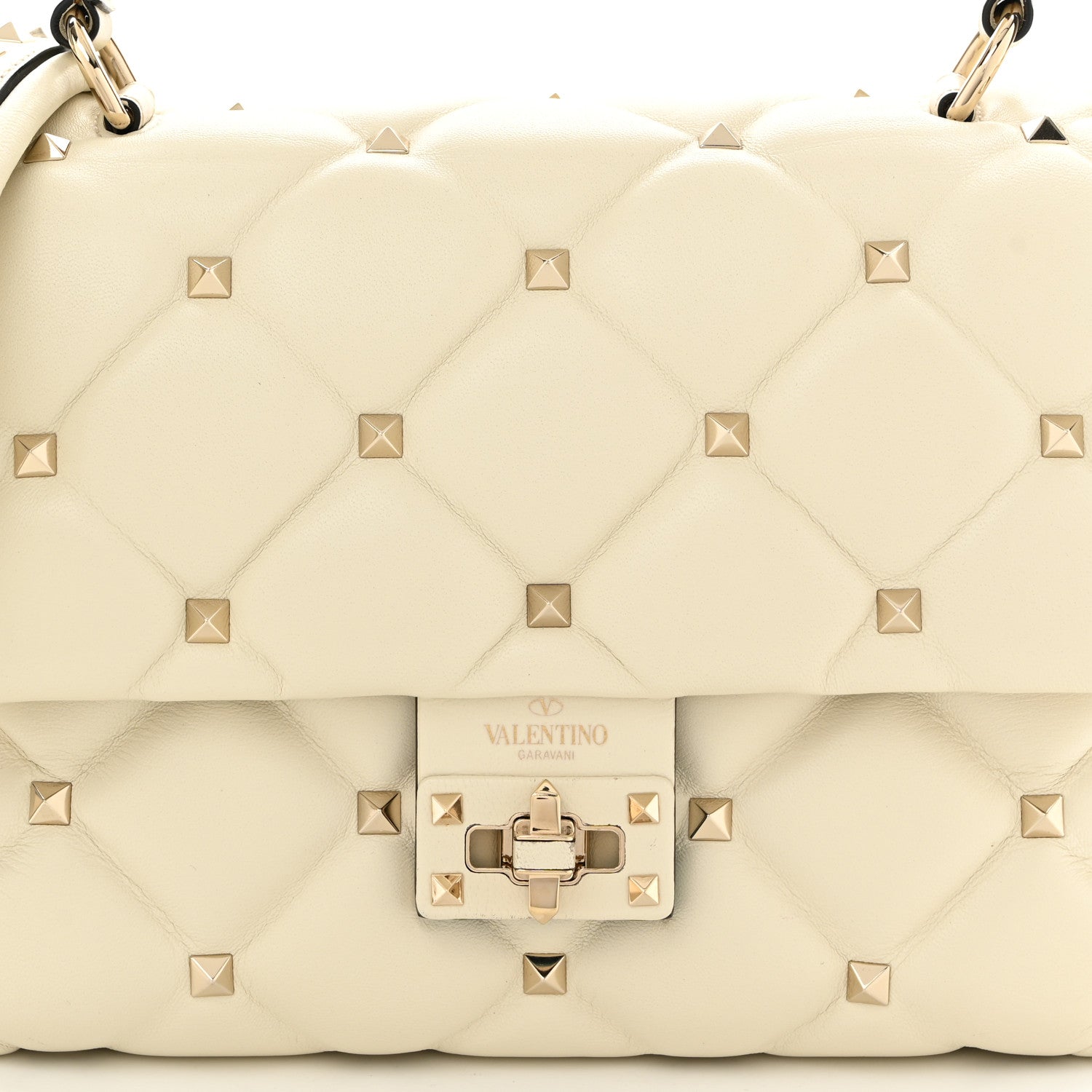 Valentino Garavani Nappa Medium Candystud Top Handle Bag Light Ivory 7 of 9