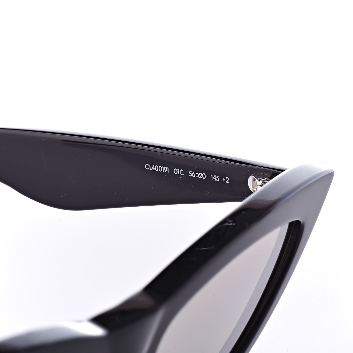 Celine Acetate Cat Eye Sunglasses CL40019I Black 6 of 9