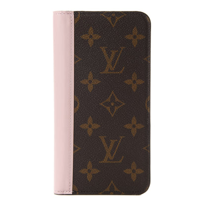 Louis Vuitton Monogram iPhone XS Max Folio Case Rose Ballerine 1 of 7
