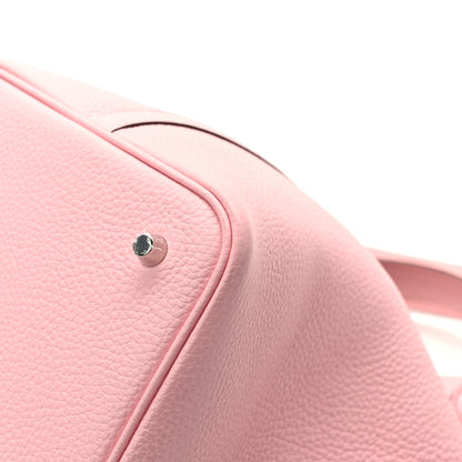 Hermes Taurillon Clemence Picotin Lock 22 MM Rose Sakura 10 of 12