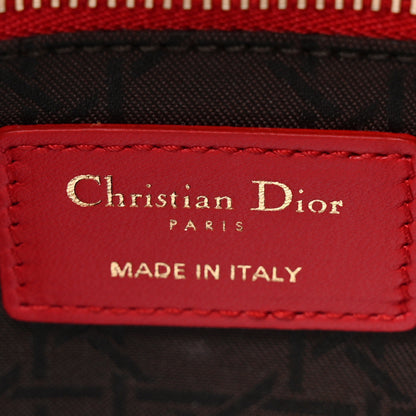 Christian Dior Lambskin Cannage Small My ABCDior Lady Dior Red 6 of 10