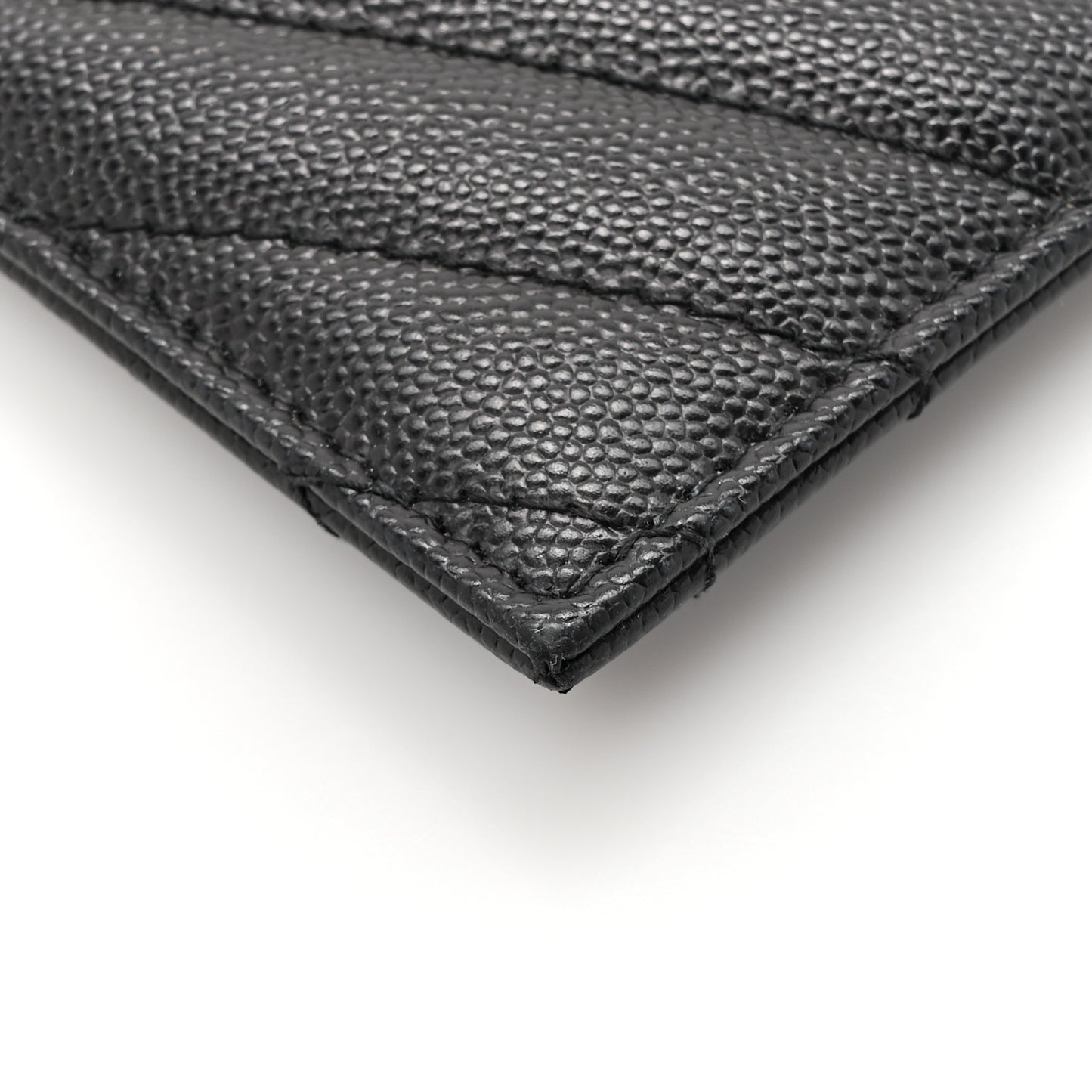 Grain De Poudre Chevron Monogram Monochrome Bill Pouch Black
