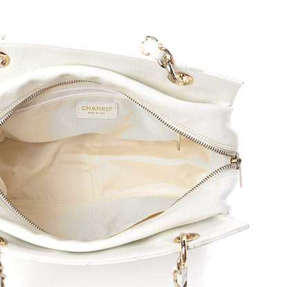 Chanel Caviar Quilted Petit Timeless Tote PTT White 5 of 10