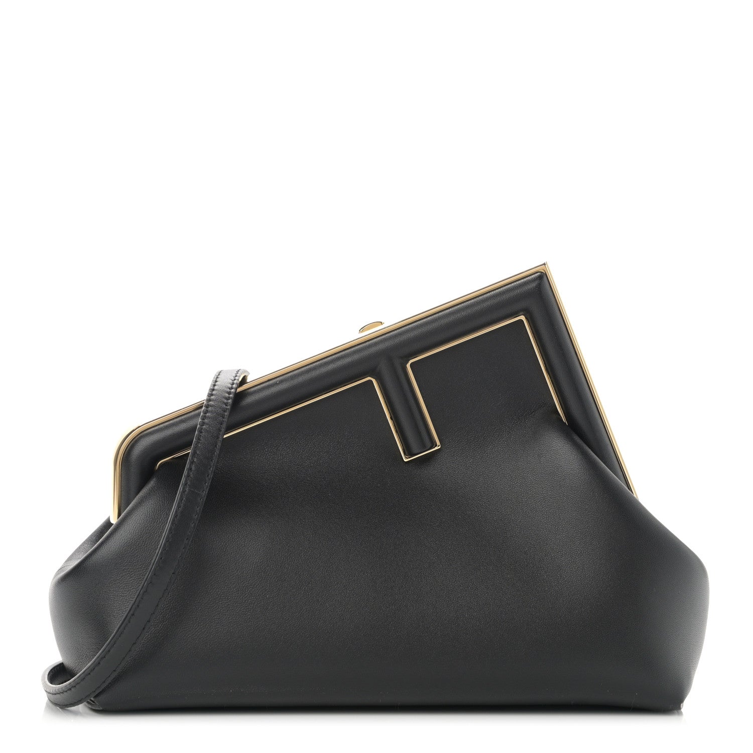 Fendi Shiny Nappa Small Fendi First Black 1 of 9