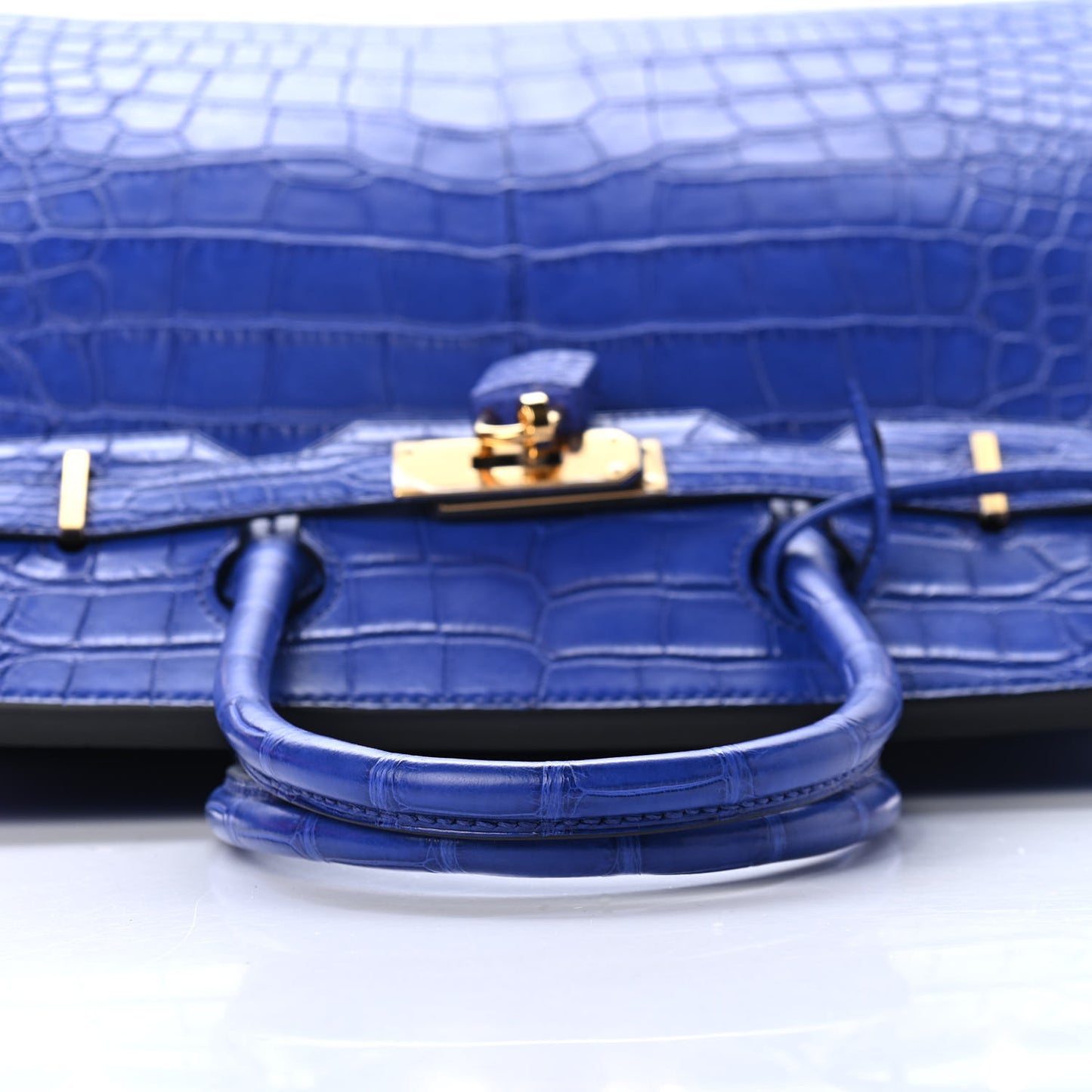 Matte Alligator Birkin 30 Bleu Electrique