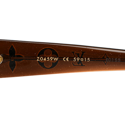 Louis Vuitton Acetate Obsession GM Sunglasses Z0459W Brown Glitter 6 of 8