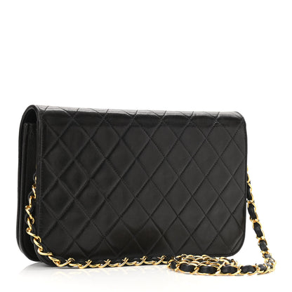 Chanel Lambskin Quilted Small Single Flap Black 2 of 12