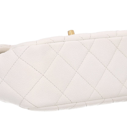 Chanel Caviar Quilted Sweetheart Flap White 9 of 10