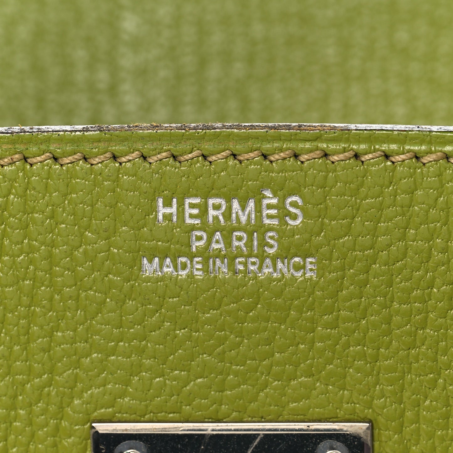 Chevre Mysore Bi-Color Birkin 30 Vert Anis Vert Chartreuse