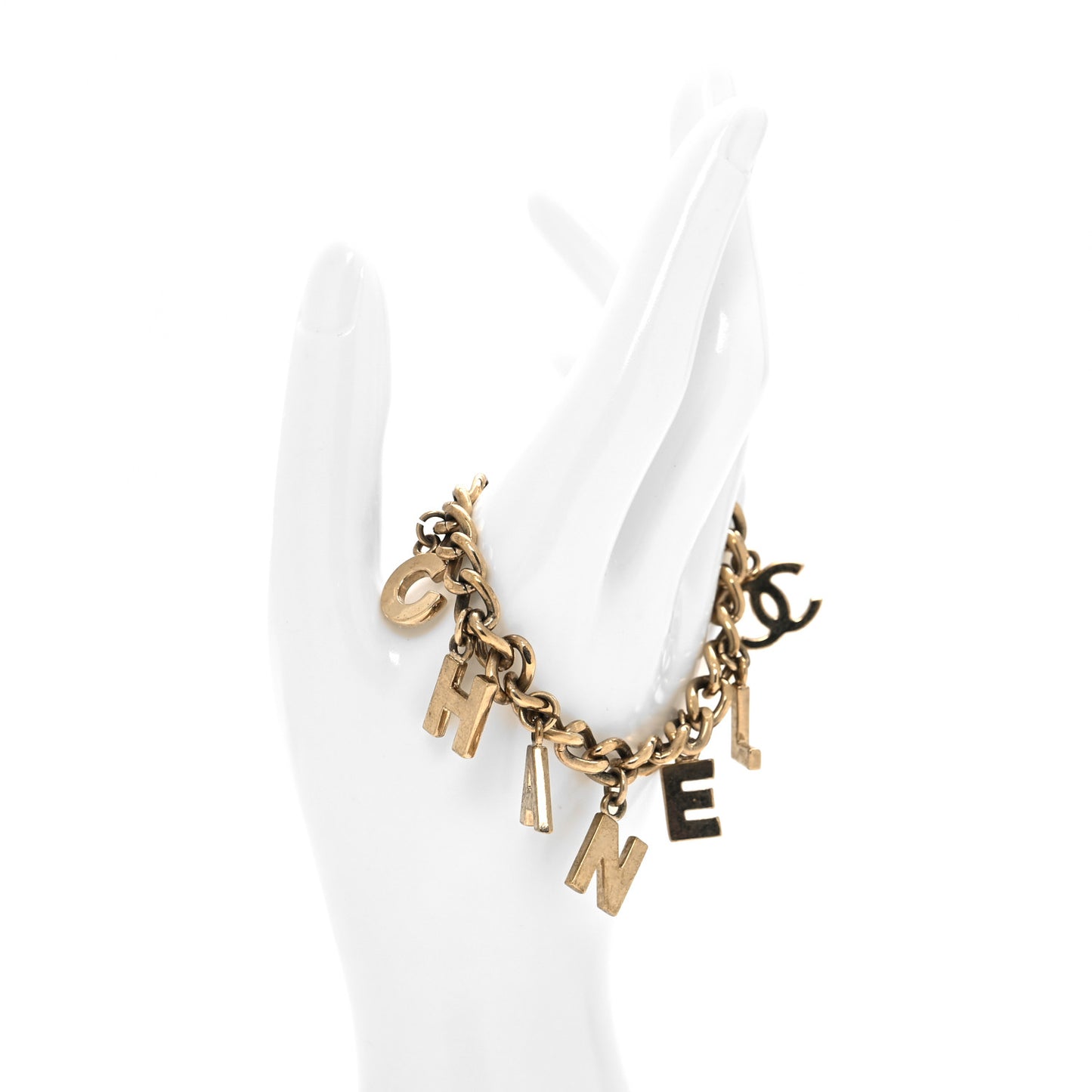 CC Logo Charms Bracelet Gold