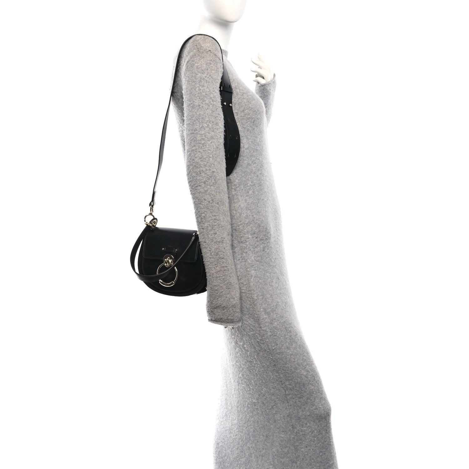 Chloe Calfskin Small Tess Bag Black 2 of 10