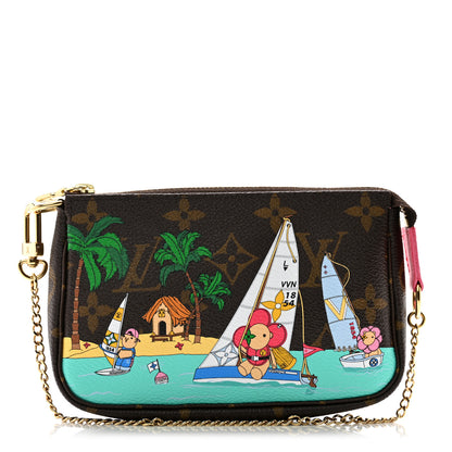 Louis Vuitton Monogram 2023 Christmas Animation Sailing Pochette Accessories Dragon Fruit Pink 1 of 7