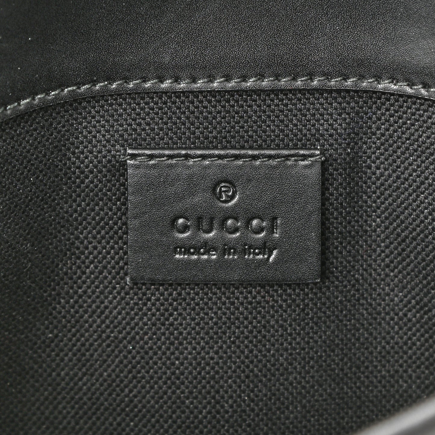 GG Supreme Monogram Web Slim Belt Bag Black Grey
