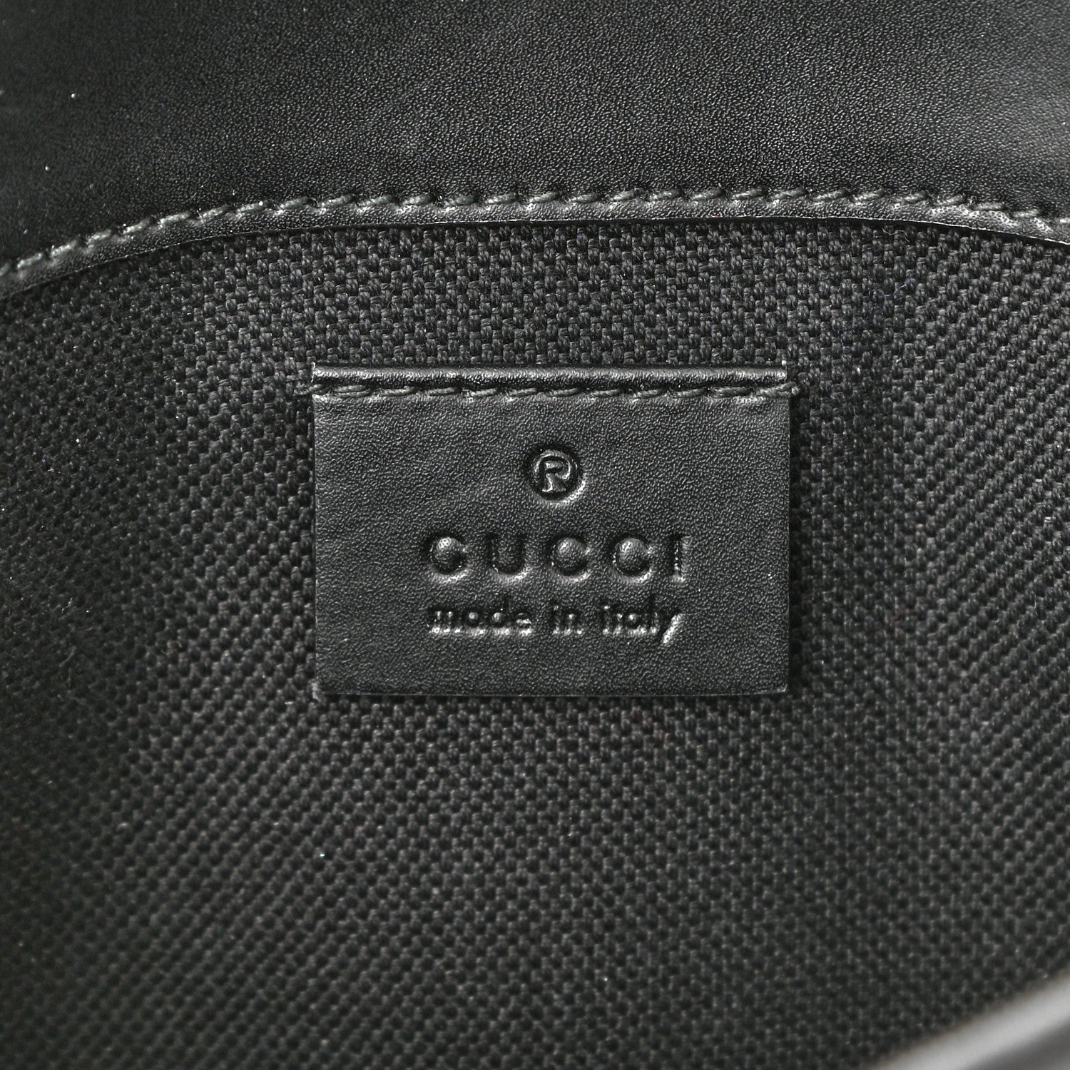 Gucci GG Supreme Monogram Web Slim Belt Bag Black Grey 6 of 10