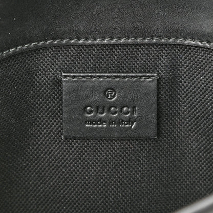 Gucci GG Supreme Monogram Web Slim Belt Bag Black Grey 6 of 10