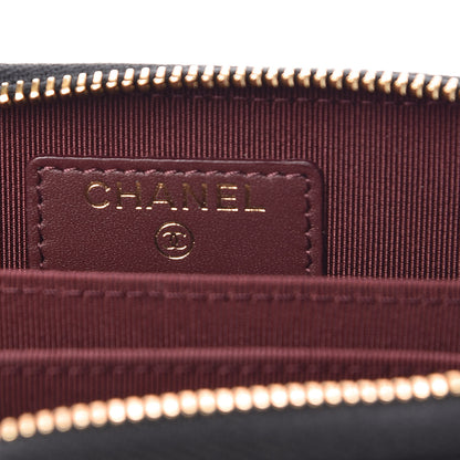 Chanel Caviar Quilted Zip Coin Purse Black 6 of 8