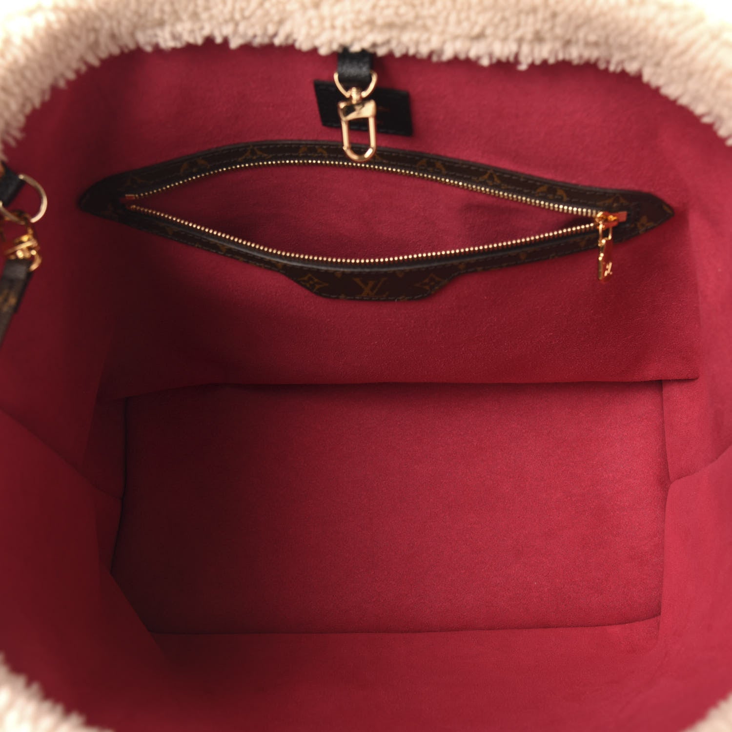 Louis Vuitton Calfskin Monogram Teddy Neverfull MM Black 6 of 13