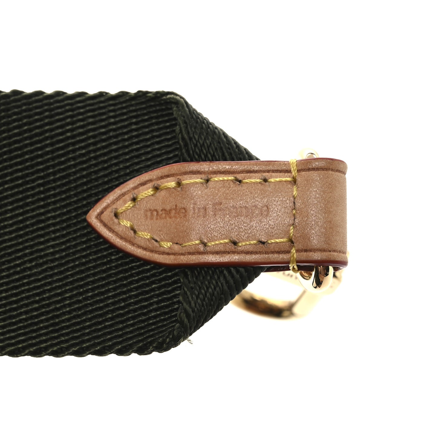 Nylon Monogram Strap with Coin Purse Kaki