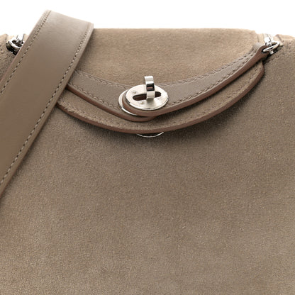 Hermes Veau Grizzly Swift Mini Lindy 20 Gris Caillou Etoupe 8 of 12