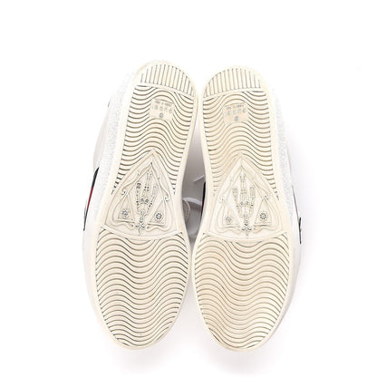 Gucci Calfskin Ayers Web UFO Dragon Embroidered Mens Ace Sneakers 7 White 7 of 17