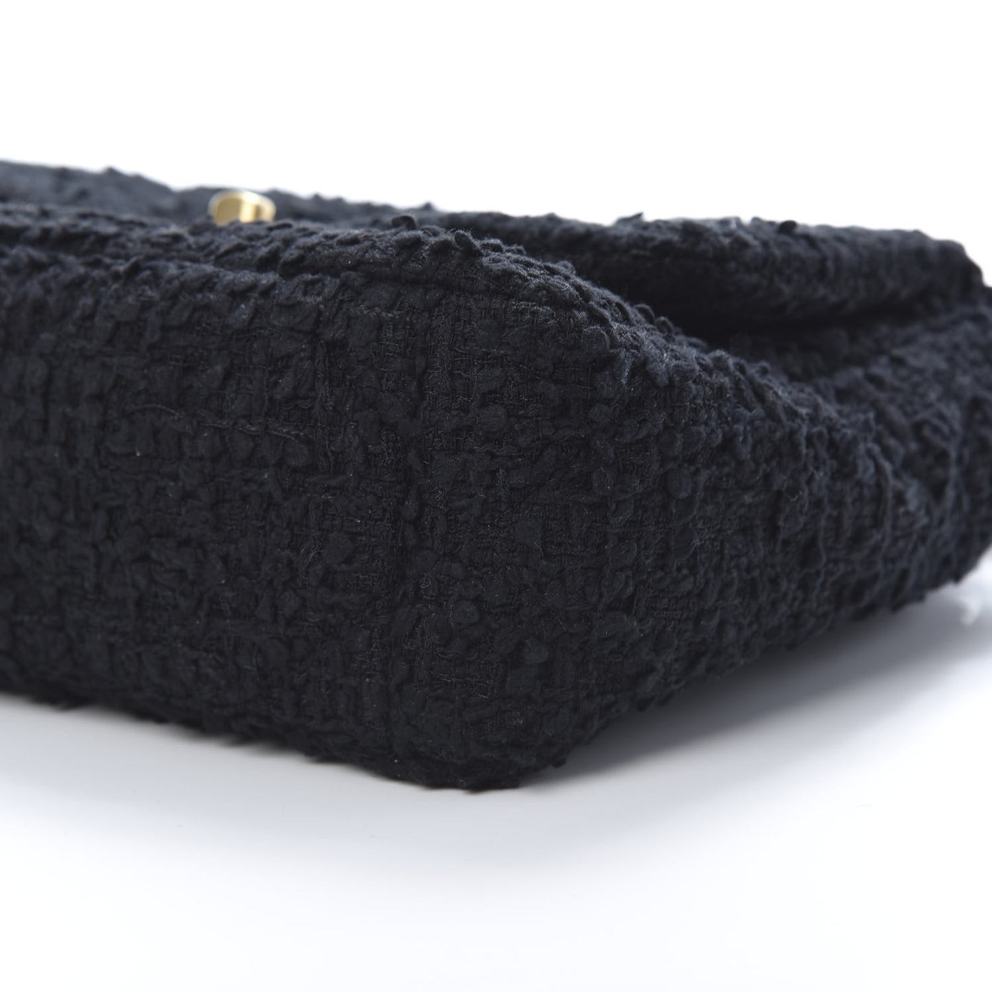 Tweed Quilted Medium Chanel 19 Flap Black