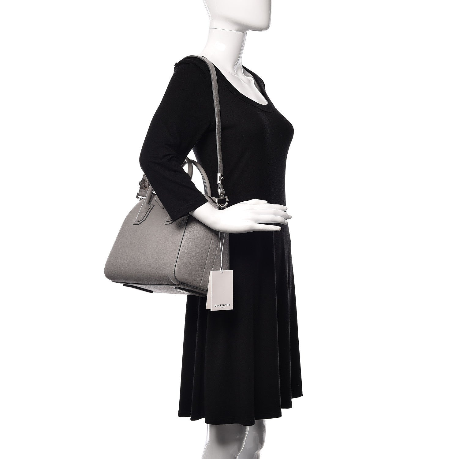 Givenchy Sugar Goatskin Small Antigona Pearl Grey 2 of 9