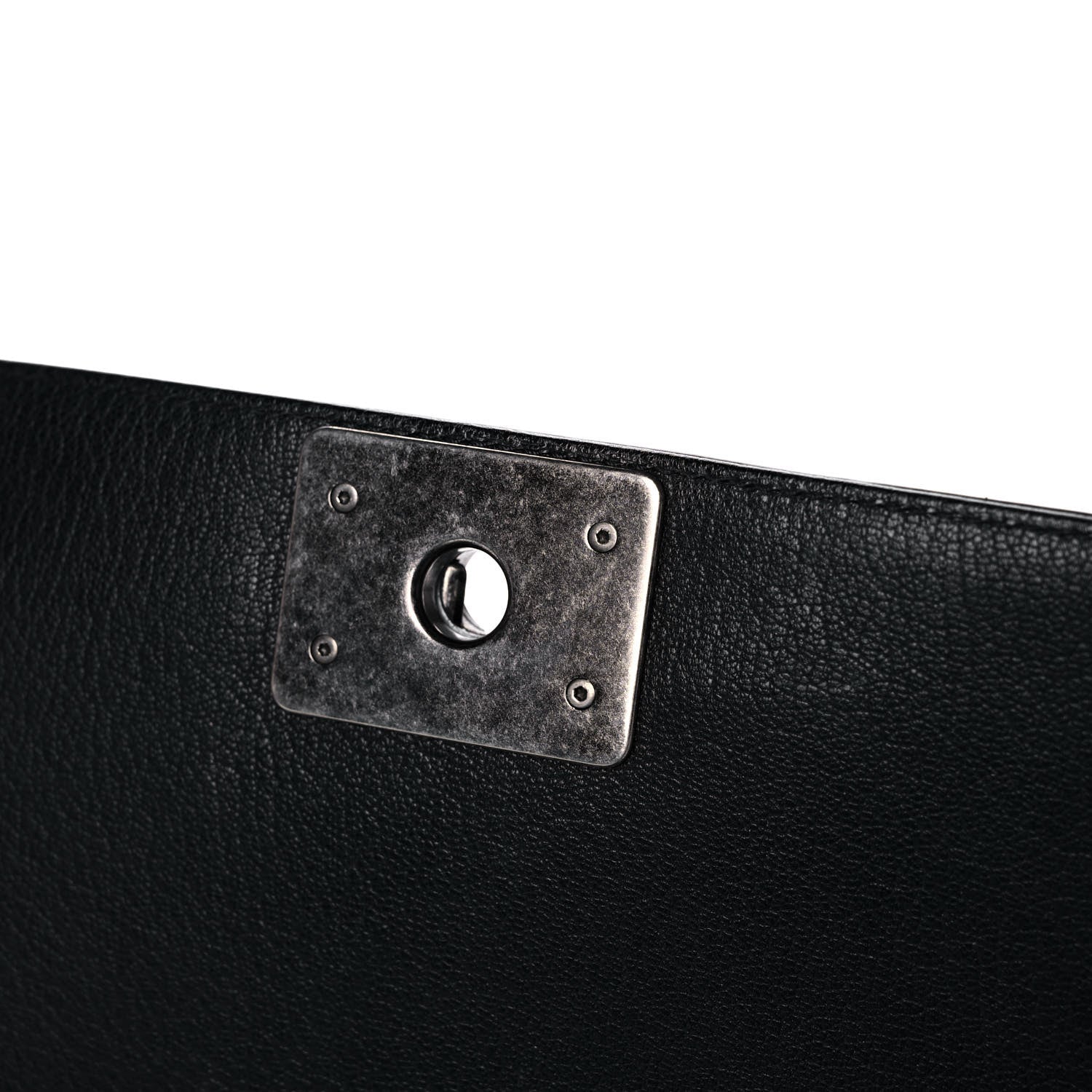 Chanel Goatskin Quilted Patent Medium Duo Boy Flap Black 12 of 15
