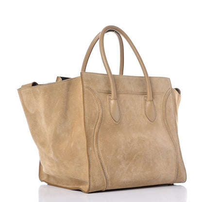 Celine Suede Medium Phantom Luggage Dune 3 of 19