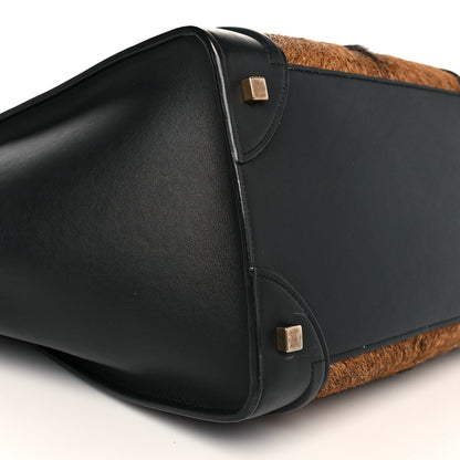 Celine Pony Hair Mini Luggage Brown 8 of 9